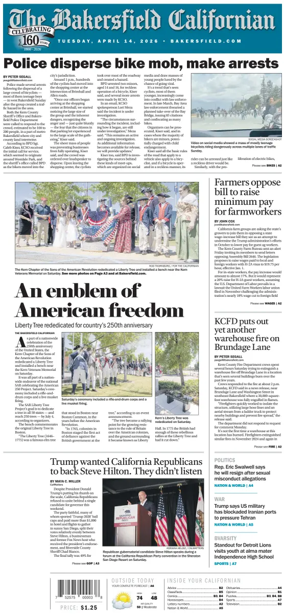 Cover of The Bakersfield Californian