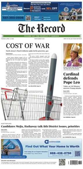 Cover of The Bergen Record