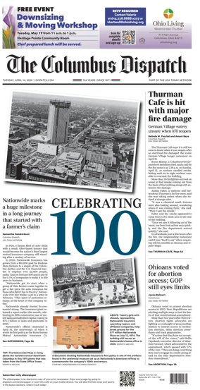 Cover of The Columbus Dispatch