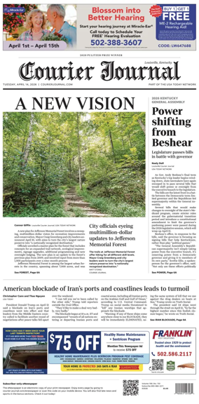 Cover of The Courier-Journal (Louisville)