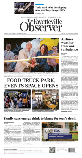 Cover of The Fayetteville Observer