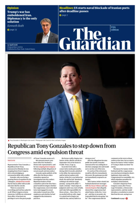 Cover of The Guardian (USA)