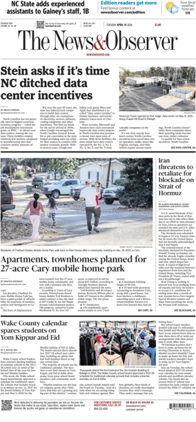 Cover of The News & Observer