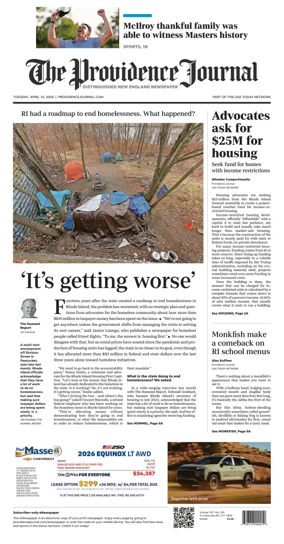 Cover of The Providence Journal