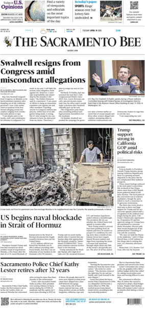Cover of The Sacramento Bee