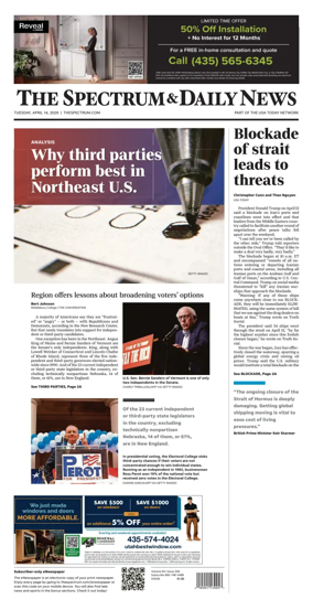 Cover of The Spectrum & Daily News