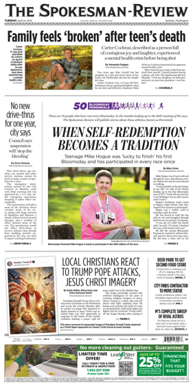 Cover of The Spokesman-Review (Spokane)