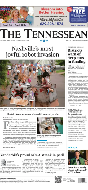 Cover of The Tennessean