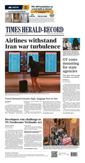 Cover of Times Herald-Record