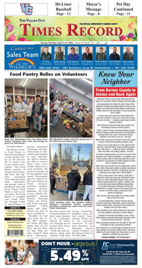 Cover of Valley City Times-Record