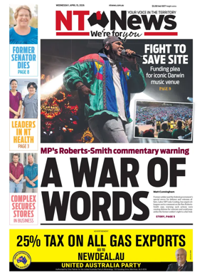 Cover of NT News