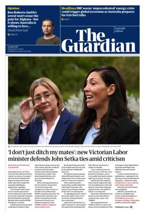 Cover of The Guardian Australia