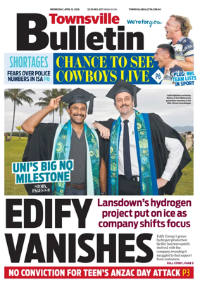 Cover of Townsville Bulletin