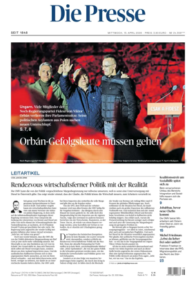 Cover of Die Presse