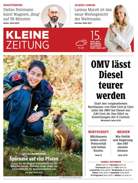 Cover of Kleine Zeitung Kaernten