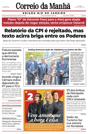 Cover of Jornal Correio da Manha