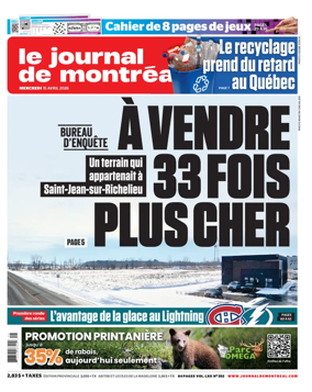 Cover of Le Journal de Montreal