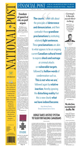 Cover of National Post - (National Edition)
