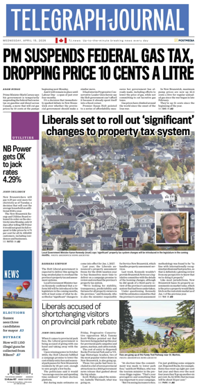 Cover of Telegraph-Journal