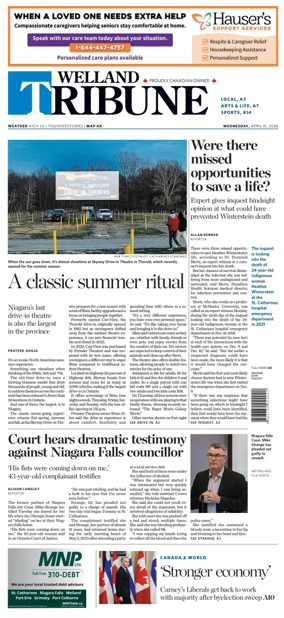 Cover of The Welland Tribune