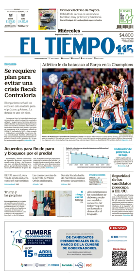 Cover of El Tiempo (Bogota)