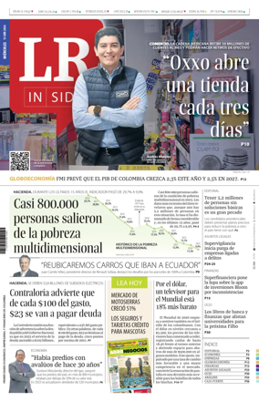 Cover of La Republica (Colombia)