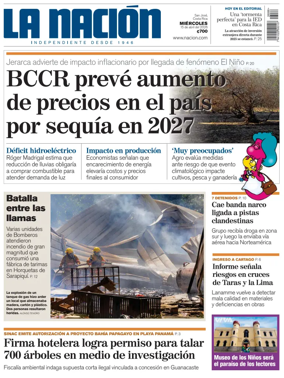 Cover of La Nacion (Costa Rica)