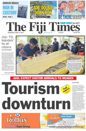 Cover of The Fiji Times