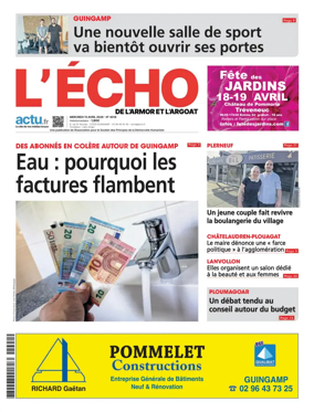 Cover of L'Echo de l'Armor et de l'Argoat