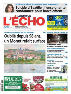 Cover of L'Echo le Regional
