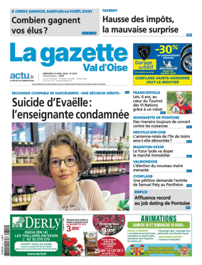 Cover of La Gazette Val d'Oise