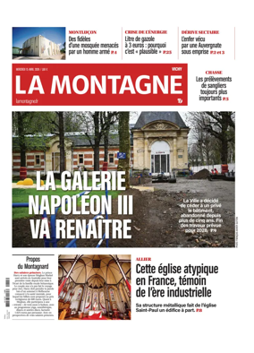 Cover of La Montagne (Vichy)