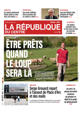 Cover of La Republique du Centre (Orleans - Loiret))