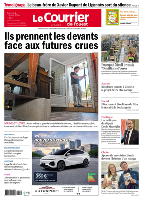 Cover of Le Courrier de l’Ouest (Cholet)