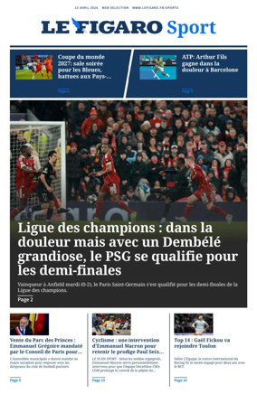 Cover of Le Figaro Sport