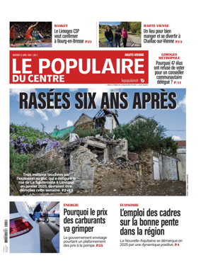 Cover of Le Populaire du Centre (Haute-Vienne)