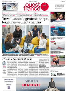 Cover of Ouest France (Auray)