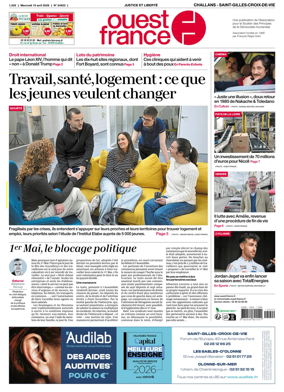 Cover of Ouest France (Challans / Saint-Gilles-Croix-de-Vie)