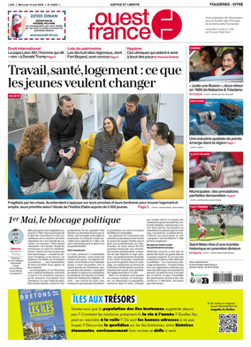 Cover of Ouest-France (Fougeres Vitre)