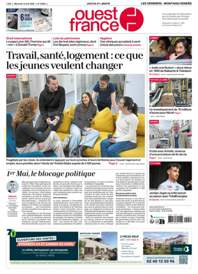 Cover of Ouest France (Les Herbiers / Montaigu)