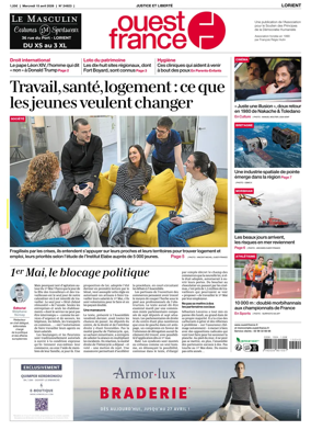 Cover of Ouest France (Lorient)