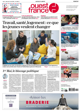 Cover of Ouest France (Pontivy)