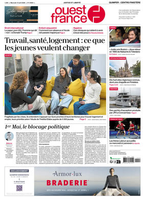 Cover of Ouest-France (Quimper Centre-Finistere)