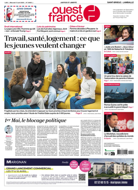 Cover of Ouest-France (Saint-Brieuc Lamballe)