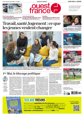 Cover of Ouest France (Saint-Malo)