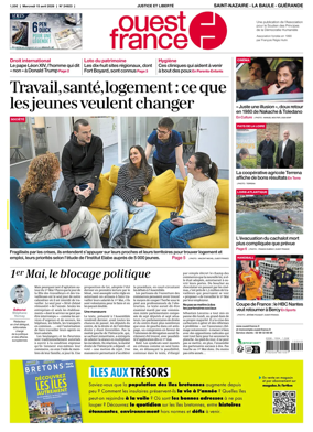 Cover of Ouest France (Saint-Nazaire La Baule Guerande)