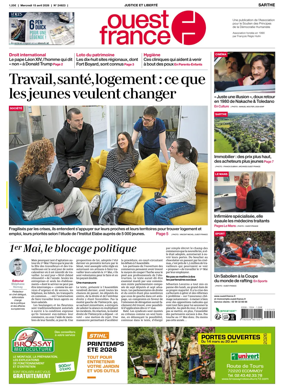 Cover of Ouest France (Sarthe)
