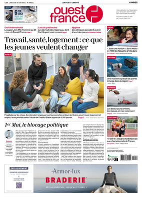 Cover of Ouest France (Vannes)