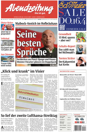 Cover of Abendzeitung Munchen