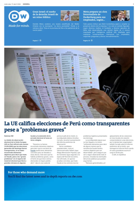 Cover of Deutsche Welle (Spanish edition)